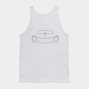 Amphicar classic 1960s amphibious car black outline graphic Tank Top